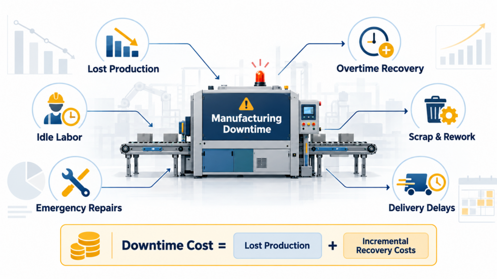 cost of manufacturing downtime